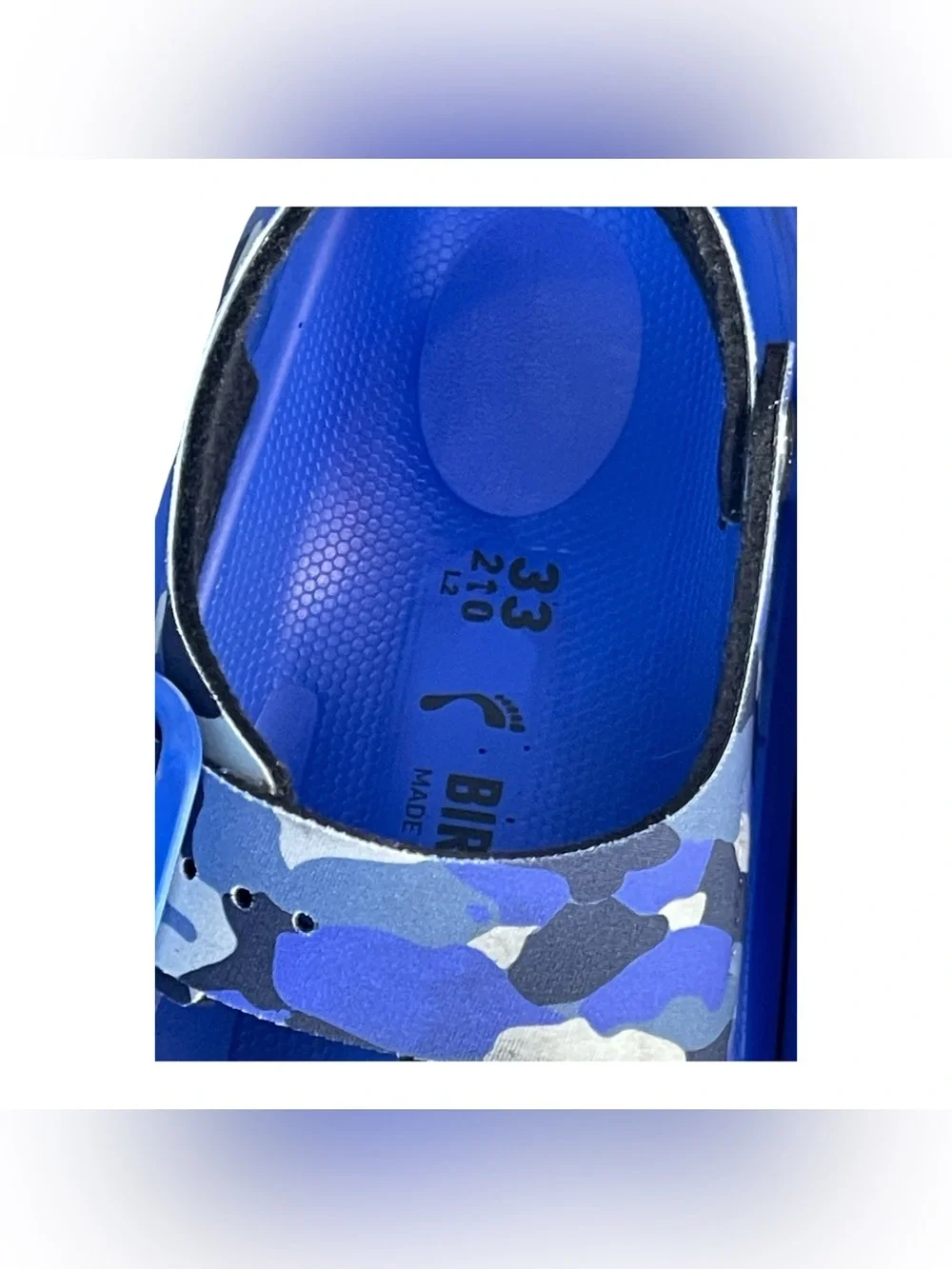 Birkenstock Kids Mogami Sandals - Ultra Blue Camo size 33